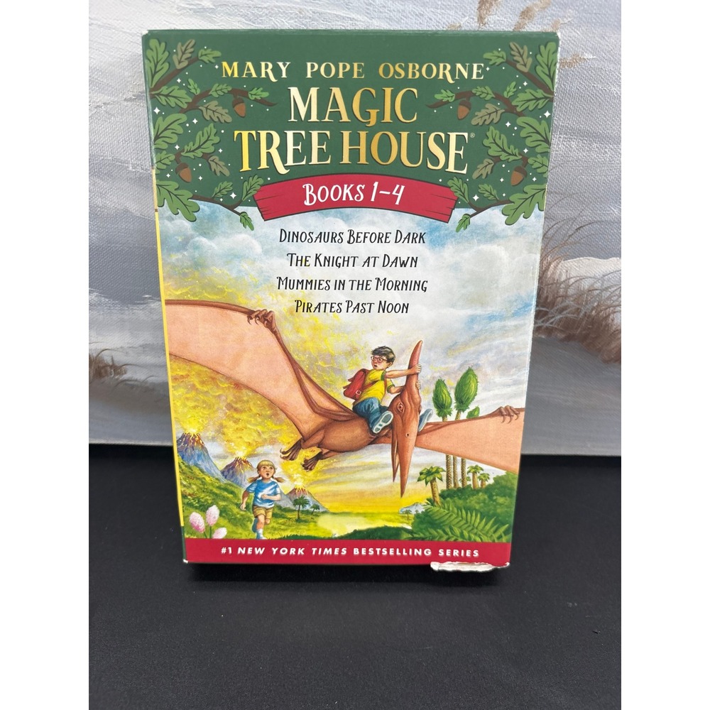 Magic Tree House Books 1-4 Box Set Mary Pope Osborne Dinosaurs Knight Mummies